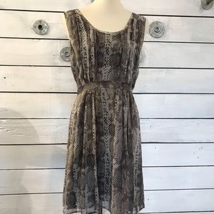 NWT Madewell Silk Snake Print Dress